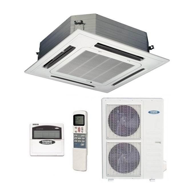 Кондиционер кассетный General Climate GC-4C60HRN2/GU-U60H2 от интернет-магазина ClimateON