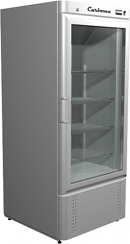 Шкаф холодильный Carboma V560С INOX (стекло)(П0000005323) от интернет-магазина Climateon